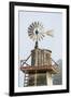 USA California. Cayucos, old wooden water tower with windmill for pumping-Alison Jones-Framed Premium Photographic Print