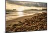 USA, California. Central Coast, Montecito, Butterfly Beach, drain and cobble eroded by King Tides-Alison Jones-Mounted Photographic Print