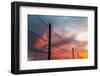 USA, California, Central Valley, Vernalis, off Route 132, sunset-Alison Jones-Framed Photographic Print