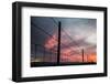 USA, California, Central Valley, Vernalis, Off Rt 132, Sunset-Alison Jones-Framed Photographic Print