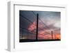 USA, California, Central Valley, Vernalis, Off Rt 132, Sunset-Alison Jones-Framed Photographic Print