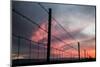 USA, California, Central Valley, Vernalis, Off Rt 132, Sunset-Alison Jones-Mounted Photographic Print