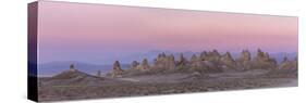 USA, California. Composite Panoramic of Trona Pinnacles-Don Paulson-Stretched Canvas