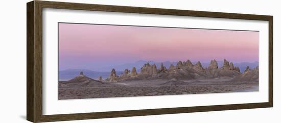 USA, California. Composite Panoramic of Trona Pinnacles-Don Paulson-Framed Photographic Print