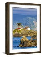 USA, California, Crescent City. Lighthouse and harbor-Hollice Looney-Framed Photographic Print