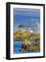 USA, California, Crescent City. Lighthouse and harbor-Hollice Looney-Framed Photographic Print