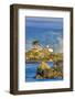 USA, California, Crescent City. Lighthouse and harbor-Hollice Looney-Framed Photographic Print