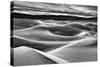 USA, California, Death Valley National Park, Dawn over Mesquite Flat Dunes in Black and White-Ann Collins-Stretched Canvas