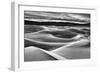 USA, California, Death Valley National Park, Dawn over Mesquite Flat Dunes in Black and White-Ann Collins-Framed Photographic Print