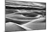 USA, California, Death Valley National Park, Dawn over Mesquite Flat Dunes in Black and White-Ann Collins-Mounted Photographic Print