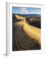 USA, California, Death Valley National Park. Early Morning Sun Hits Mesquite Flat Dunes-Ann Collins-Framed Photographic Print