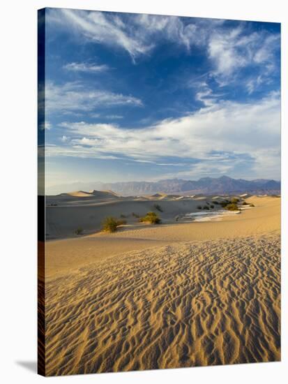 USA, California, Death Valley National Park, Mesquite Flat Sand Dunes-Walter Bibikow-Stretched Canvas