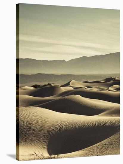 USA, California, Death Valley National Park, Mesquite Flat Sand Dunes-Walter Bibikow-Stretched Canvas