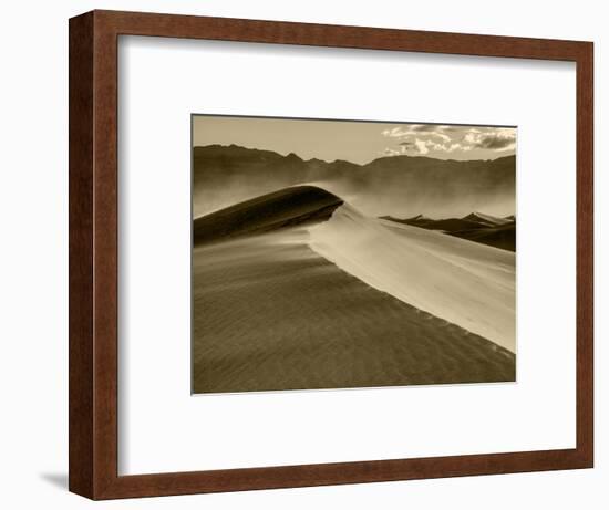 USA, California. Death Valley National Park, Mesquite Flats Sand Dunes, blowing sand.-Jamie & Judy Wild-Framed Photographic Print