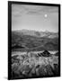 USA, California, Death Valley National Park. Moon setting at dawn over Zabriskie Point-Ann Collins-Framed Photographic Print