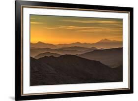 USA, California, Death Valley National Park, mountain ridges-George Theodore-Framed Premium Photographic Print