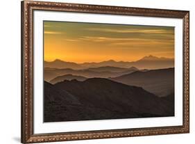 USA, California, Death Valley National Park, mountain ridges-George Theodore-Framed Premium Photographic Print