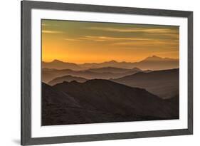 USA, California, Death Valley National Park, mountain ridges-George Theodore-Framed Premium Photographic Print