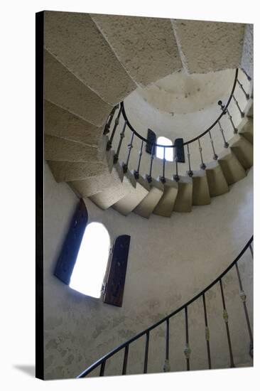 USA, California, Death Valley National Park, Spiral staircase at Scotty's Castle.-Kevin Oke-Stretched Canvas