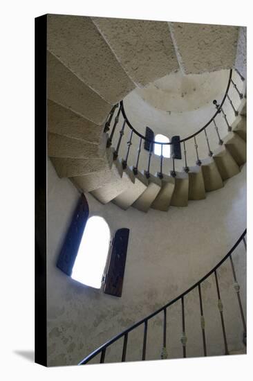 USA, California, Death Valley National Park, Spiral staircase at Scotty's Castle.-Kevin Oke-Stretched Canvas