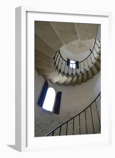 USA, California, Death Valley National Park, Spiral staircase at Scotty's Castle.-Kevin Oke-Framed Photographic Print