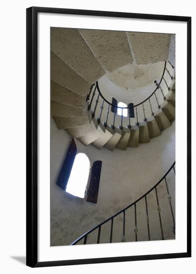 USA, California, Death Valley National Park, Spiral staircase at Scotty's Castle.-Kevin Oke-Framed Photographic Print