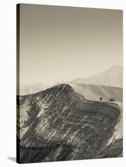 USA, California, Death Valley National Park, Ubehebe Meteor Crater-Walter Bibikow-Stretched Canvas