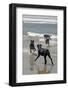 USA, California, Del Mar. Dogs Playing in Ocean at Dog Beach del Mar-Kymri Wilt-Framed Photographic Print