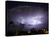 USA, California, del Mar Lightning Storm-John Ford-Stretched Canvas
