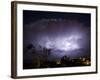 USA, California, del Mar Lightning Storm-John Ford-Framed Photographic Print