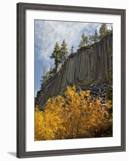 USA, California, Eastern Sierra, Devils Postpile National Monument in Autumn-Ann Collins-Framed Photographic Print