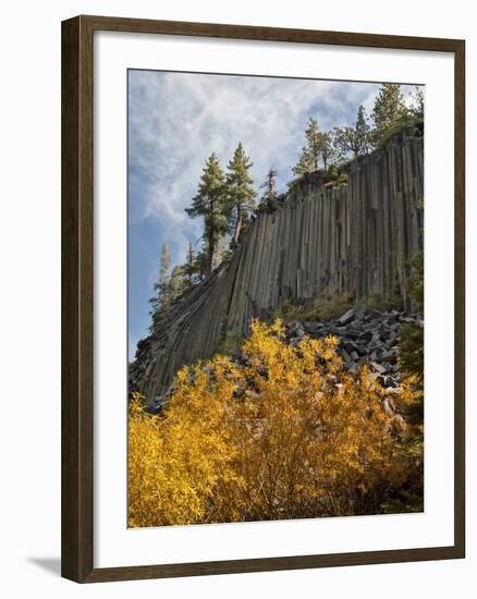 USA, California, Eastern Sierra, Devils Postpile National Monument in Autumn-Ann Collins-Framed Photographic Print