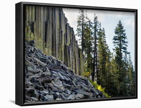 USA, California, Eastern Sierra. Devils Postpile National Monument in Autumn-Ann Collins-Framed Photographic Print