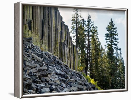 USA, California, Eastern Sierra. Devils Postpile National Monument in Autumn-Ann Collins-Framed Photographic Print