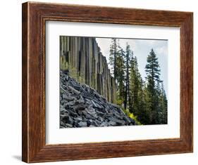 USA, California, Eastern Sierra. Devils Postpile National Monument in Autumn-Ann Collins-Framed Photographic Print