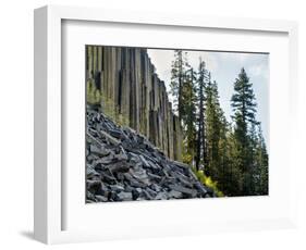 USA, California, Eastern Sierra. Devils Postpile National Monument in Autumn-Ann Collins-Framed Photographic Print