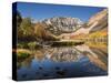 USA, California, Eastern Sierra. Fall Color Reflected in North Lake-Ann Collins-Stretched Canvas