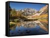 USA, California, Eastern Sierra. Fall Color Reflected in North Lake-Ann Collins-Framed Stretched Canvas