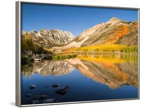 USA, California, Eastern Sierra, Fall Color Reflected in North Lake-Ann Collins-Framed Photographic Print