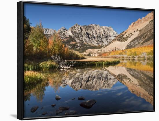 USA, California, Eastern Sierra. Fall Color Reflected in North Lake-Ann Collins-Framed Photographic Print