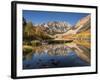 USA, California, Eastern Sierra. Fall Color Reflected in North Lake-Ann Collins-Framed Photographic Print
