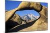 USA, California, Eastern Sierra. Lone Pine Peak Through the Mobius Arch in the Alabama Hills-Ann Collins-Mounted Photographic Print