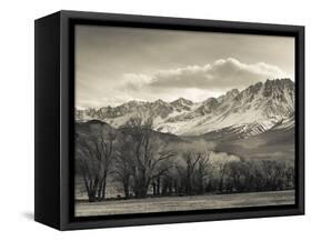 USA, California, Eastern Sierra Nevada Area, Bishop, Landscape of the Pleasant Valey-Walter Bibikow-Framed Stretched Canvas