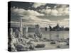 USA, California, Eastern Sierra Nevada Area, Lee Vining, Mono Lake, Tufa Stone Formation-Walter Bibikow-Stretched Canvas