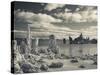 USA, California, Eastern Sierra Nevada Area, Lee Vining, Mono Lake, Tufa Stone Formation-Walter Bibikow-Stretched Canvas