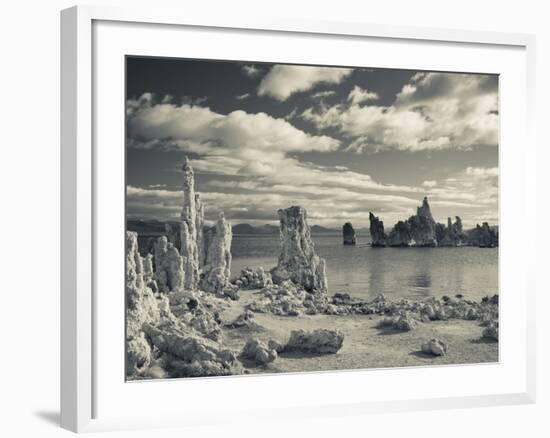 USA, California, Eastern Sierra Nevada Area, Lee Vining, Mono Lake, Tufa Stone Formation-Walter Bibikow-Framed Photographic Print