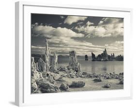 USA, California, Eastern Sierra Nevada Area, Lee Vining, Mono Lake, Tufa Stone Formation-Walter Bibikow-Framed Photographic Print