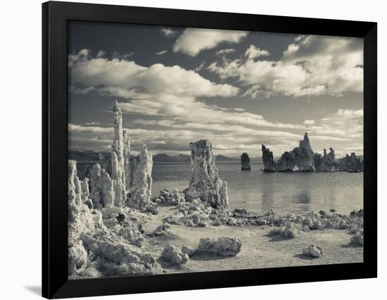 USA, California, Eastern Sierra Nevada Area, Lee Vining, Mono Lake, Tufa Stone Formation-Walter Bibikow-Framed Photographic Print