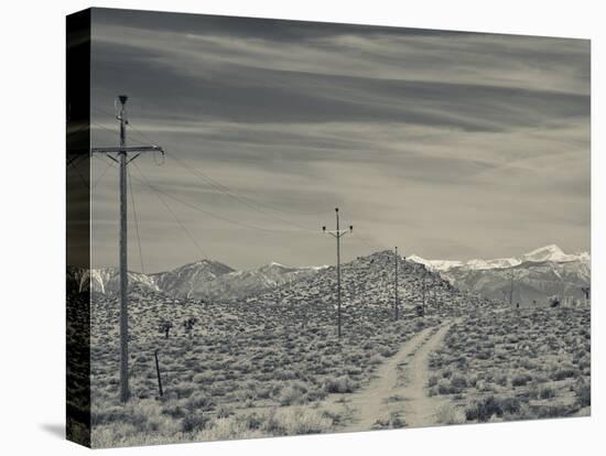 USA, California, Eastern Sierra Nevada Area, Malpais Mesa Wilderness View of the Sierra Nevada Moou-Walter Bibikow-Stretched Canvas