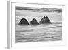 USA, California, Garrapata Beach, Floating Rocks-John Ford-Framed Photographic Print